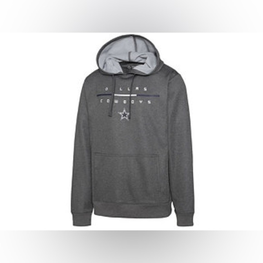 Dallas Cowboys NFL Men's Gray Tinsman Hoodie Size L Pullover Sports Apparel
